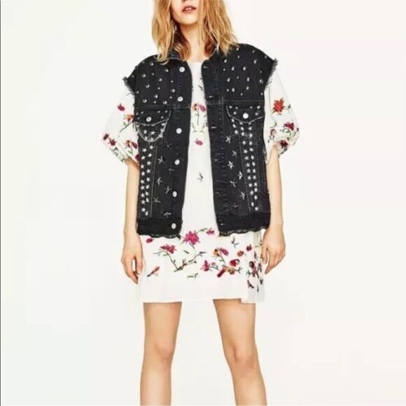 Zara Studded Vest - Picture 2 of 9